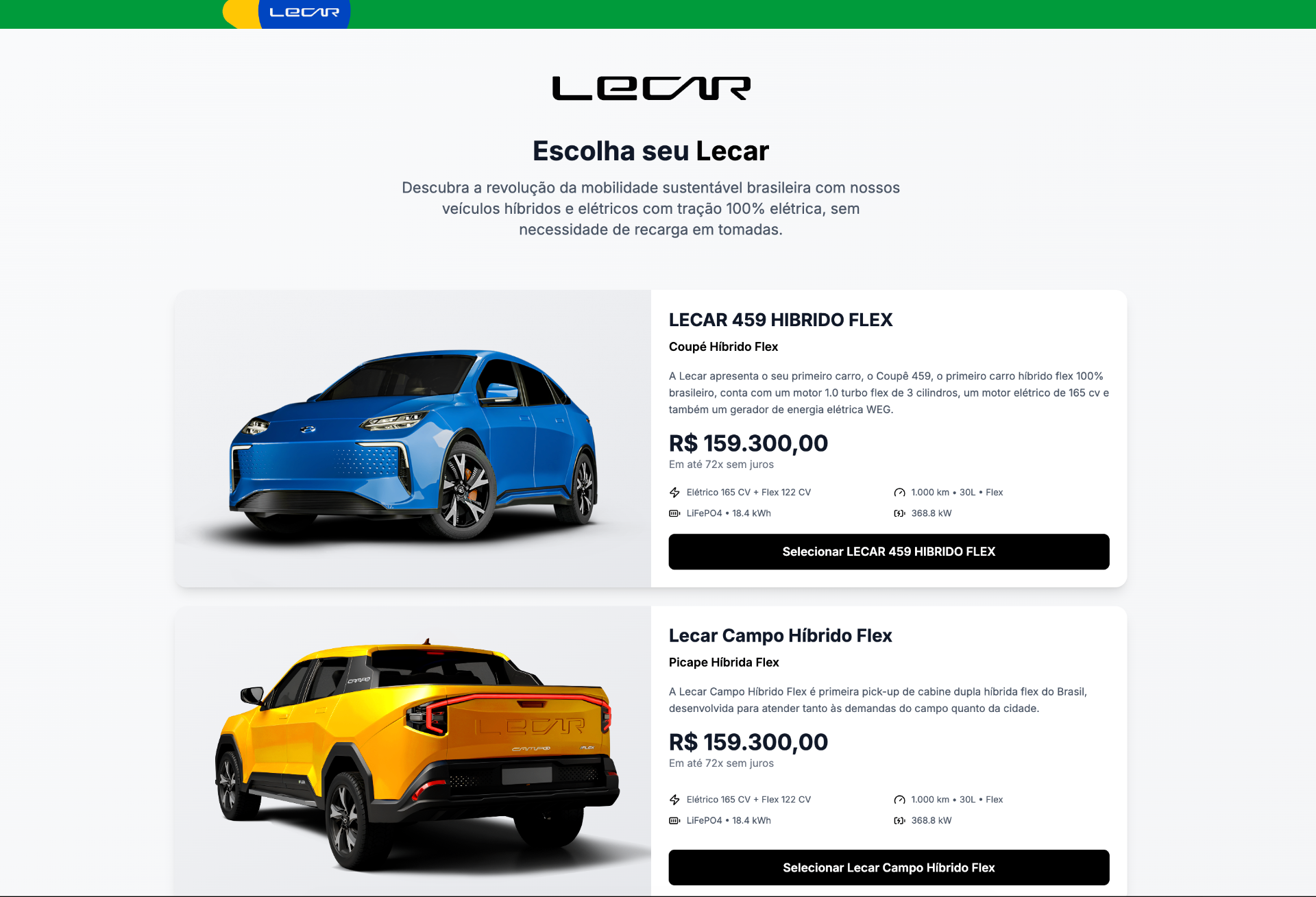 Checkout inteligente da LECAR